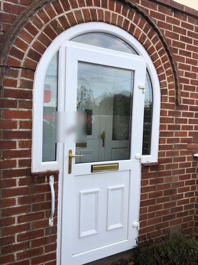 uPVC front door and frame, doors included with window cleaning in Walton-on-the-Naze